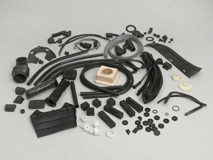 Rubber kit -LAMBRETTA- Lambretta DL, GP - black