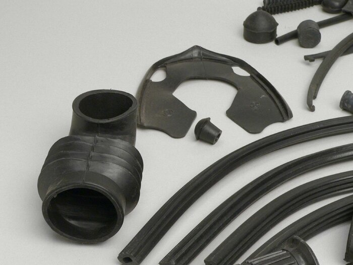 Rubber kit -LAMBRETTA- Lambretta DL, GP - black