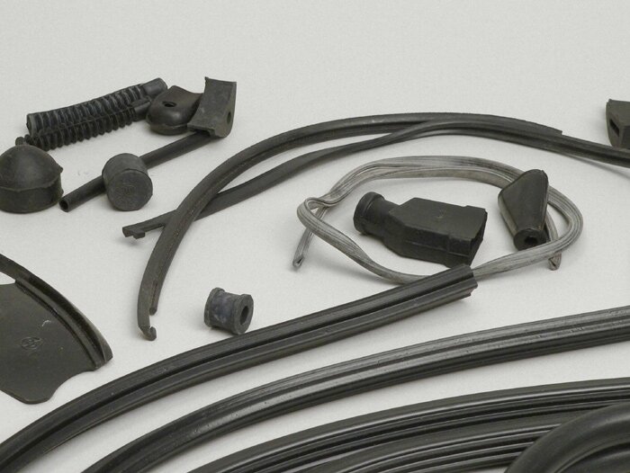 Rubber kit -LAMBRETTA- Lambretta DL, GP - black