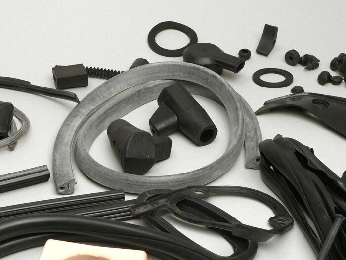 Rubber kit -LAMBRETTA- Lambretta DL, GP - black