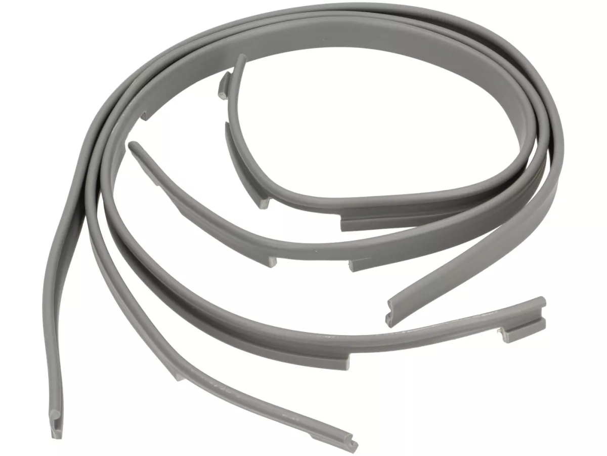 Gomme Cascade/scudo gambe/parabordo -LAMBRETTA- Lambretta LI (Serie 1-2), TV (Serie 1-2) - Grigio