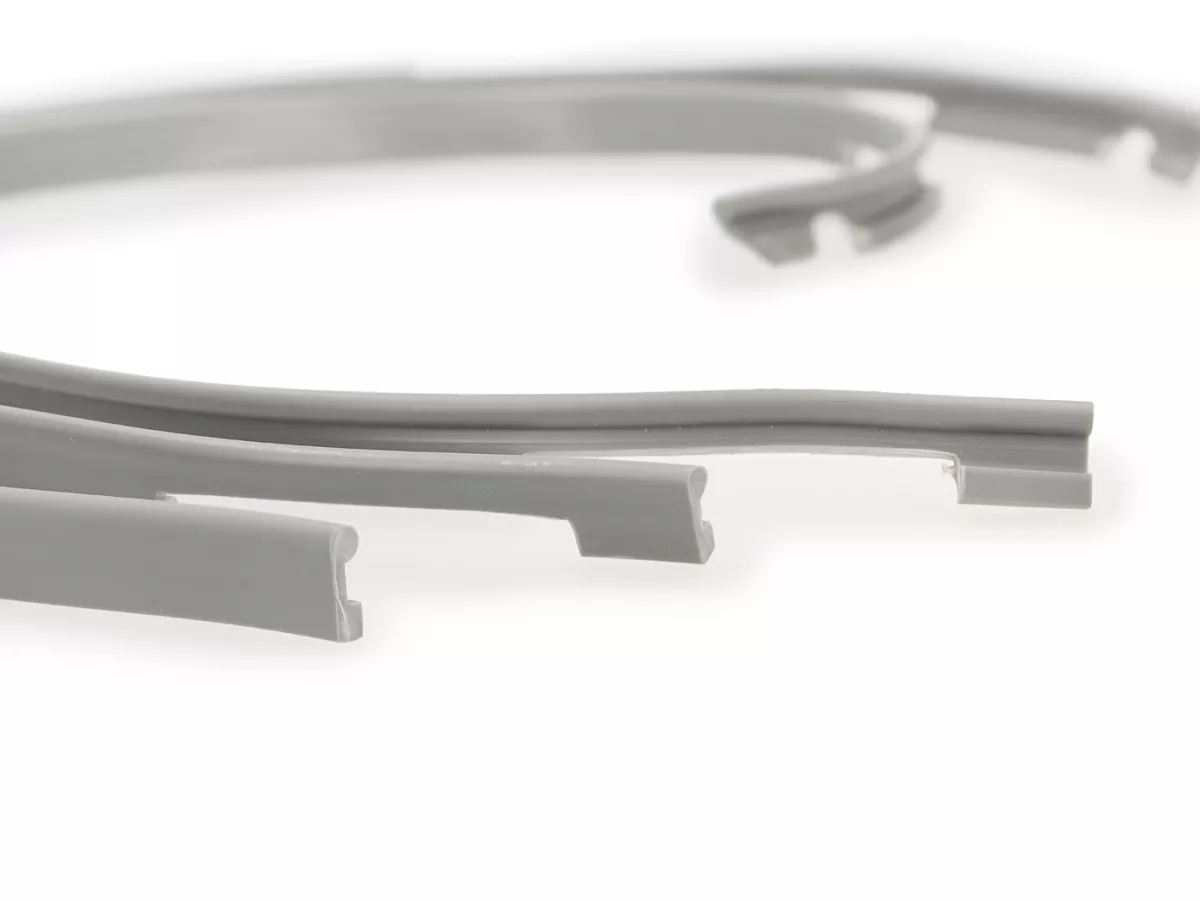 Gomme Cascade/scudo gambe/parabordo -LAMBRETTA- Lambretta LI (Serie 1-2), TV (Serie 1-2) - Grigio