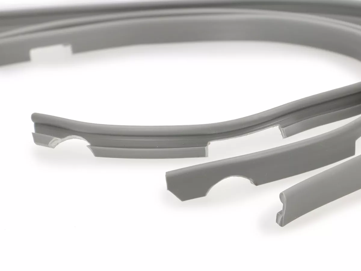Gomme Cascade/scudo gambe/parabordo -LAMBRETTA- Lambretta LI (Serie 1-2), TV (Serie 1-2) - Grigio