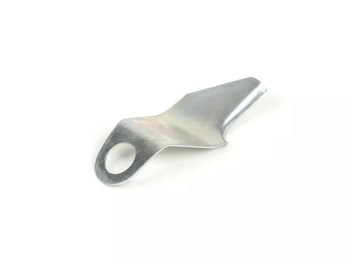 Platine de guidage câbles/tirette starter -CASA LAMBRETTA- Lambretta LI (série 3), LIS, SX, TV (série 3), DL, GP - zingué