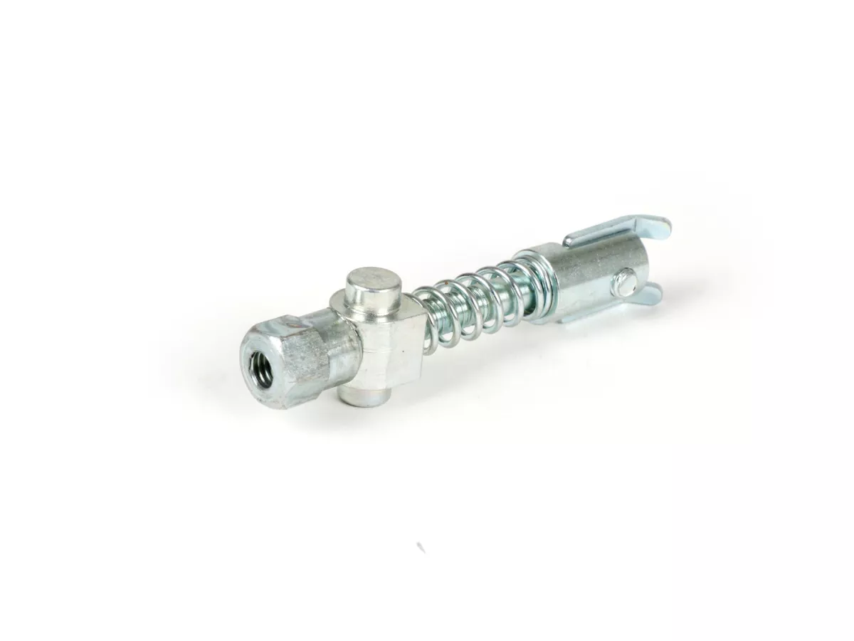 Stelschroef remkabel -CASA LAMBRETTA- (type zeskantmoer) Lambretta LI, LIS, SX, TV, DL, GP voor, Lambretta Junior J50, J100, J125 achter - gegalvaniseerd