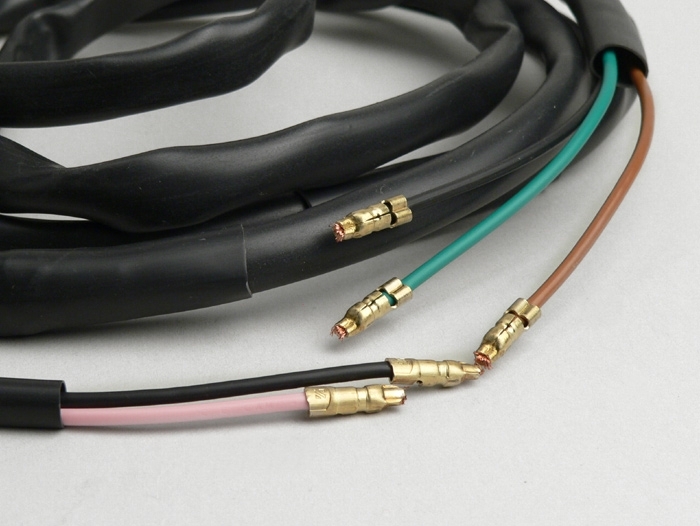 Mazo de cables -LAMBRETTA AC e-ignition- LI, LIS, SX, TV (Series 2-3), DL, GP - Negro