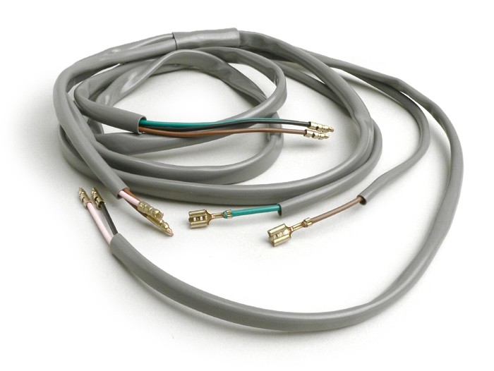 Juego de cables -LAMBRETTA AC e-ignition- LI, LIS, SX, TV (Series 2-3), DL, GP - Gris