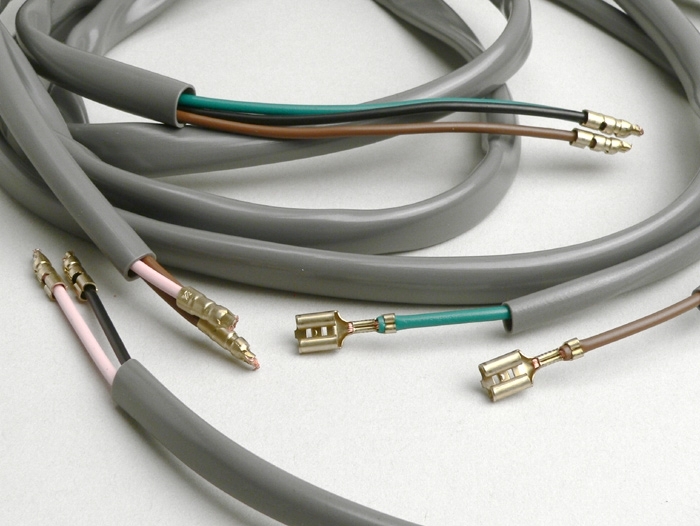 Juego de cables -LAMBRETTA AC e-ignition- LI, LIS, SX, TV (Series 2-3), DL, GP - Gris