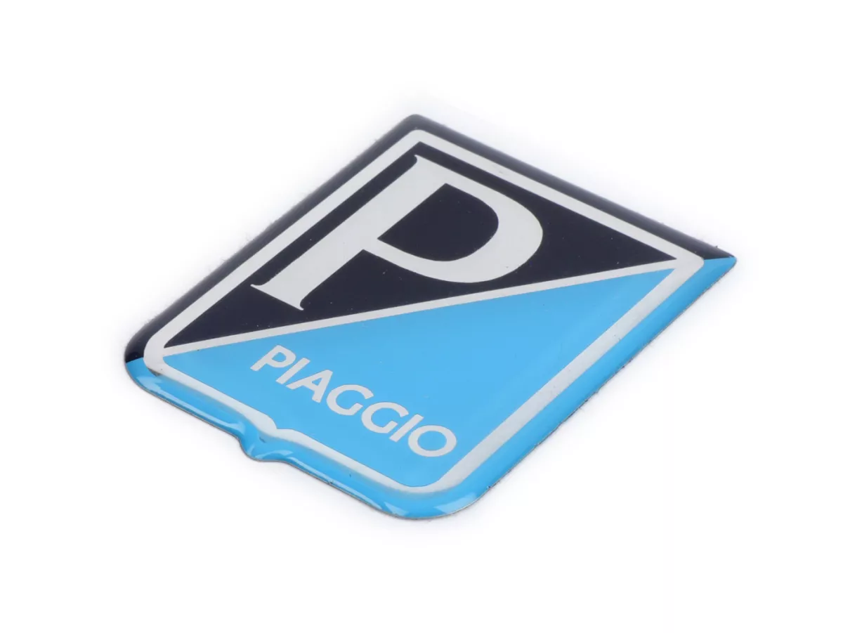 Badge horn cover -VESPA- Piaggio rectangle - Vespa GS150 / GS3 (since 1955), Vespa GS160 (since 1962), Vespa SS180 (since 1965), Vespa Super (since 1965), Vespa GT125 (since 1966) - plastic