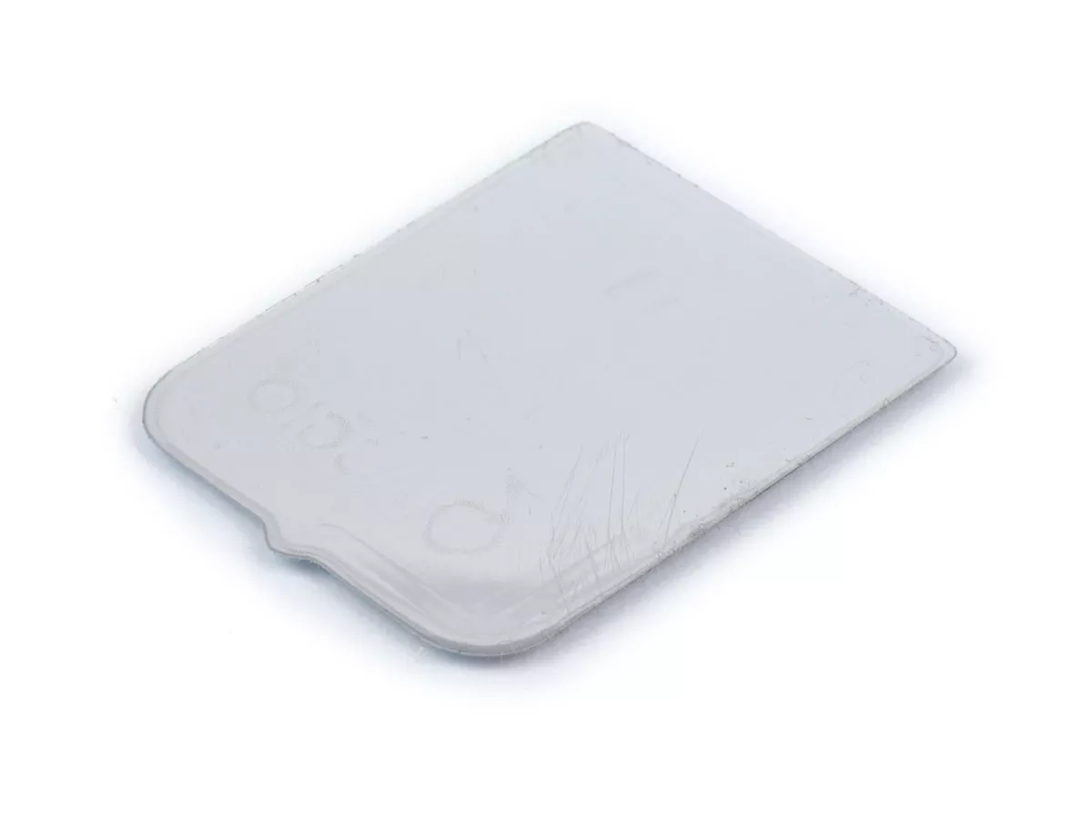 Badge horn cover -VESPA- Piaggio rectangle - Vespa GS150 / GS3 (since 1955), Vespa GS160 (since 1962), Vespa SS180 (since 1965), Vespa Super (since 1965), Vespa GT125 (since 1966) - plastic