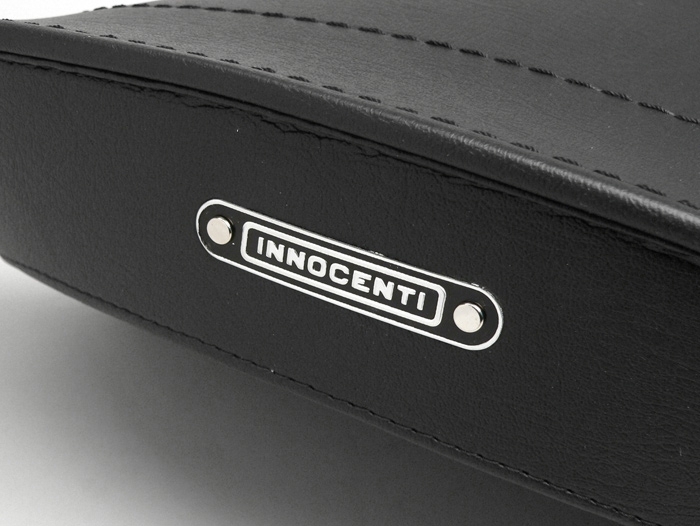Saddle cover -LAMBRETTA front + rear- Li 125-150 - black
