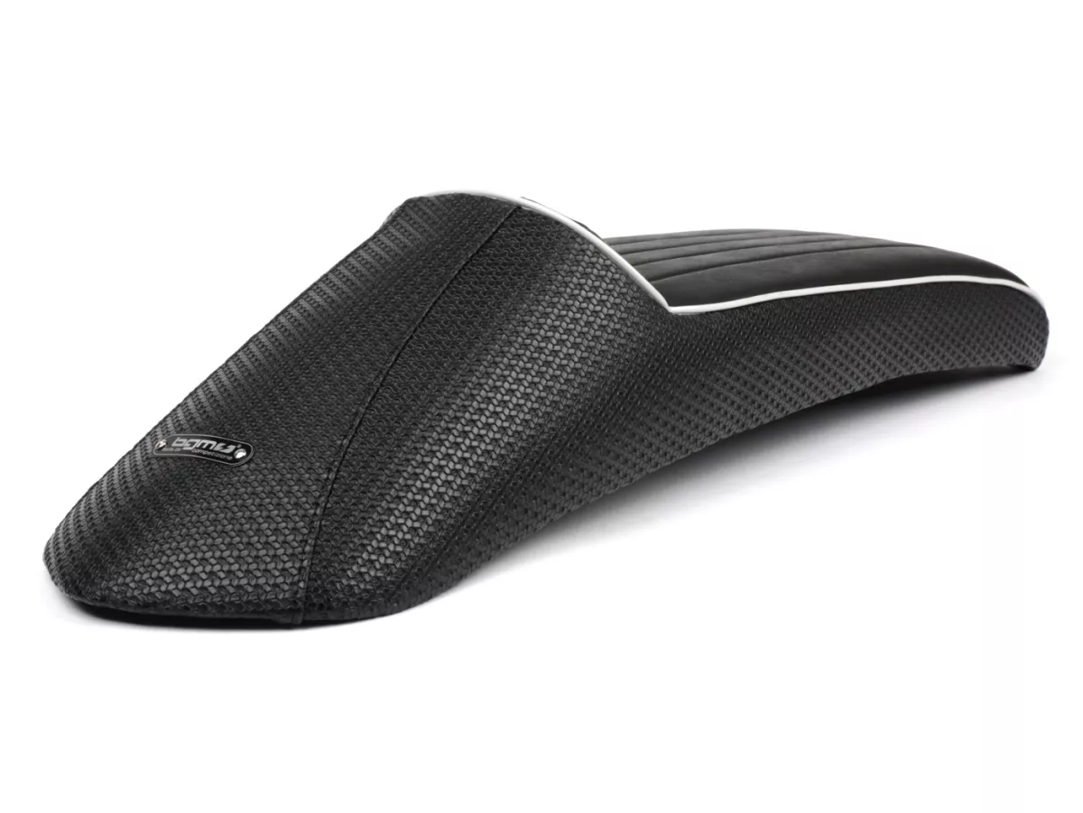 Selle -BGM Longtail- Lambretta LI, LI S, SX, TV, DL, GP - avec fermeture magnétique