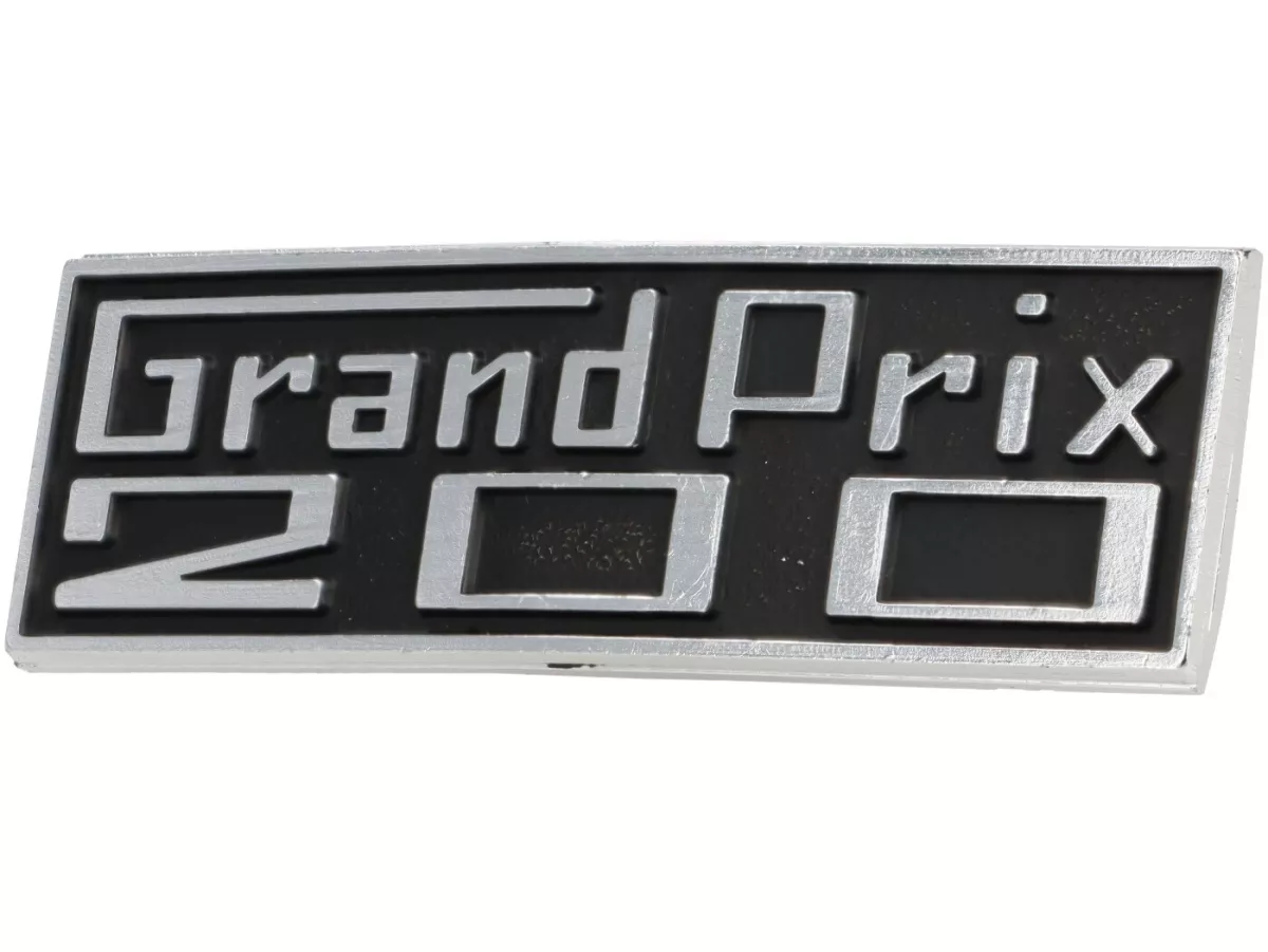 Scritta sulla targa della gamba -LAMBRETTA- Gran Premio 200 - GP 200