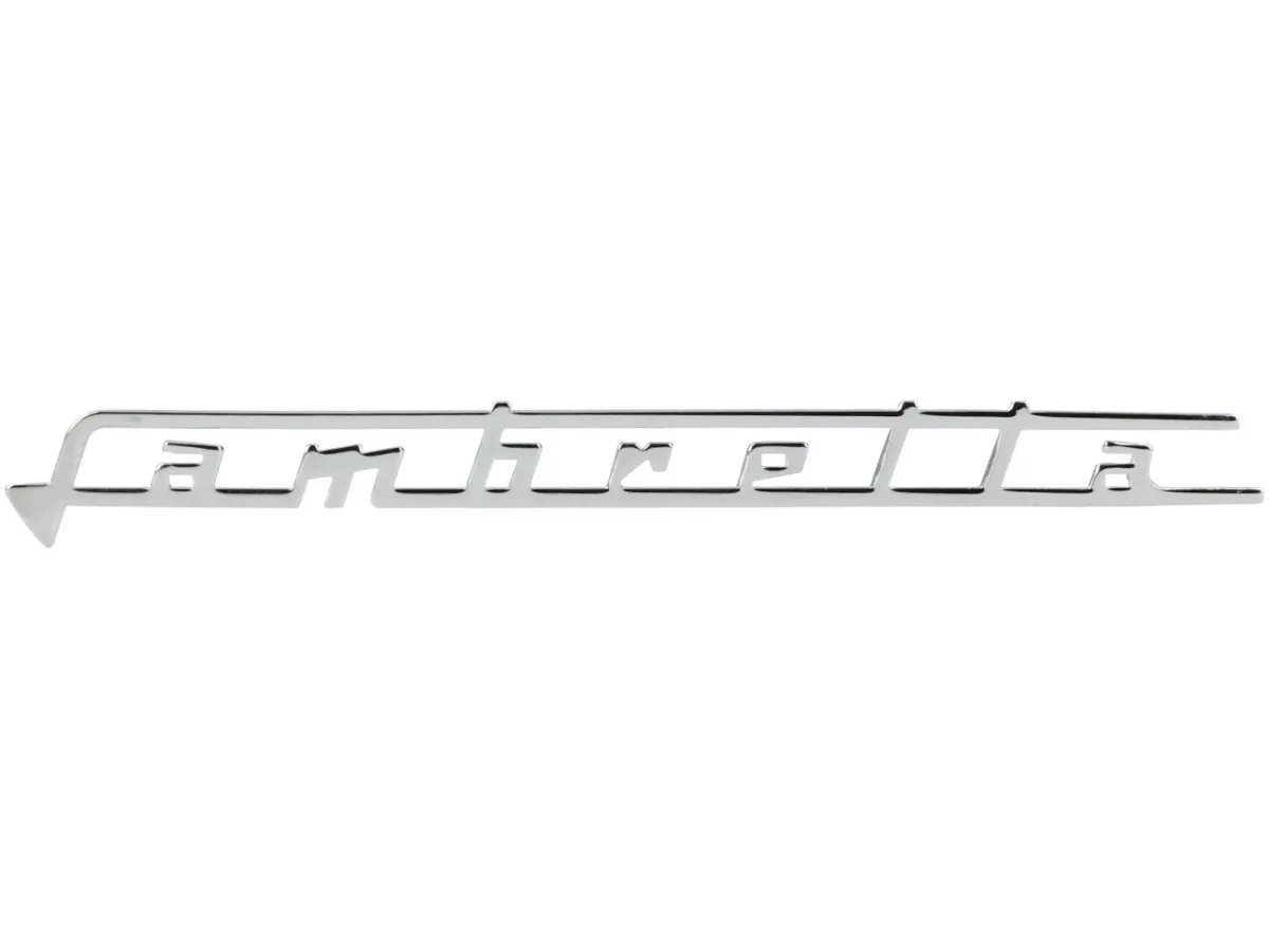 Badge legshield -LAMBRETTA- Lambretta - LI, LIS 150, TV, J50 Deluxe