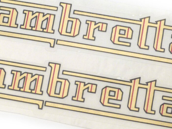 Huruf tangki -LAMBRETTA- Lambretta - C, D, E, F