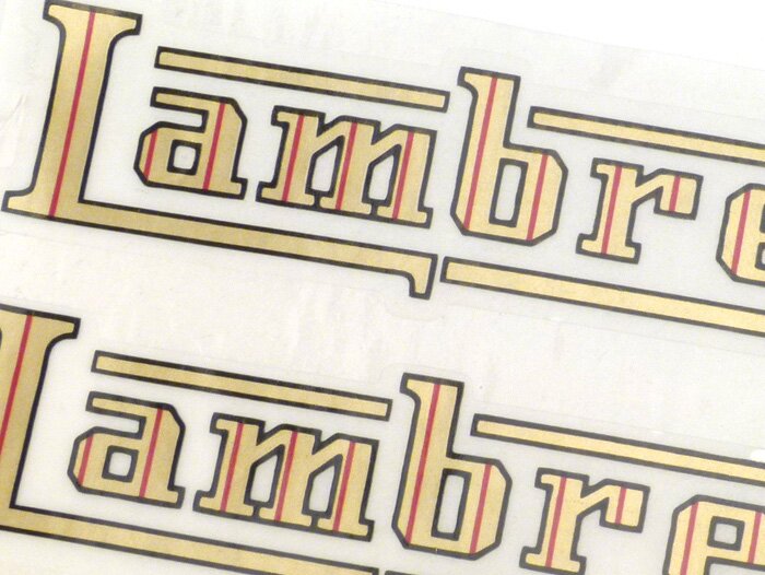 Huruf tangki -LAMBRETTA- Lambretta - C, D, E, F