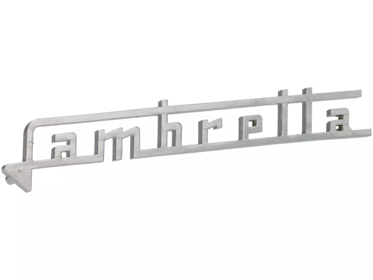 Scritta sulla piastra della gamba -LAMBRETTA- Lambretta - Lui 50 (1a versione), Lui 75 (1a versione)