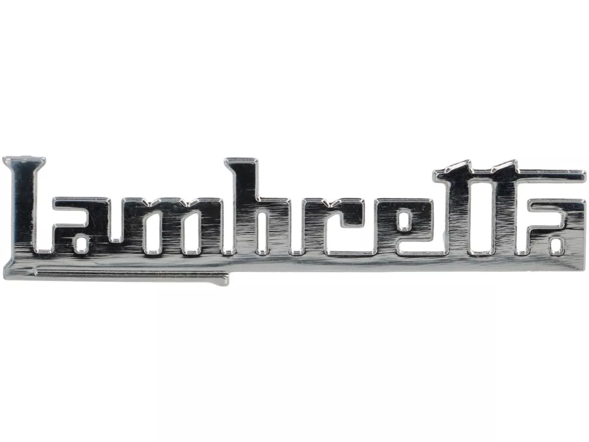 Badge legshield -LAMBRETTA- Lambretta - Lui 50 (2nd version), Lui 75 (2nd version)