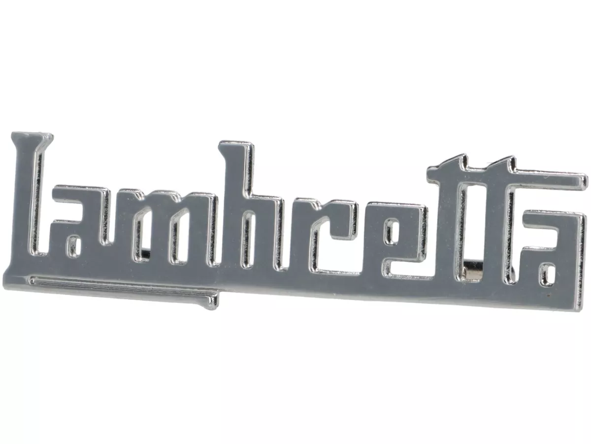Badge legshield -LAMBRETTA- Lambretta - Lui 50 (2nd version), Lui 75 (2nd version)