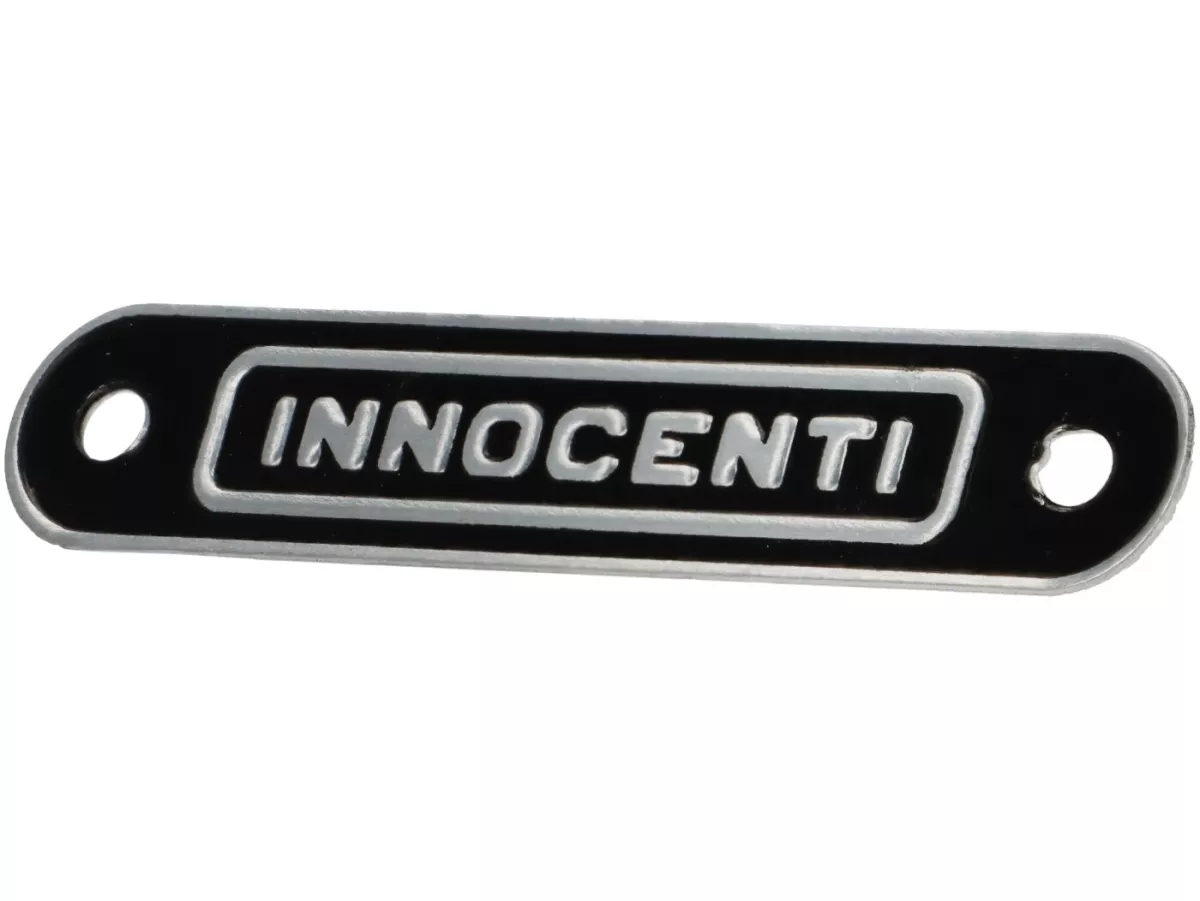 Zadelettering -LAMBRETTA- Innocenti - LI, LIS, SX, TV, Junior J50, J100, J125 - Zwart
