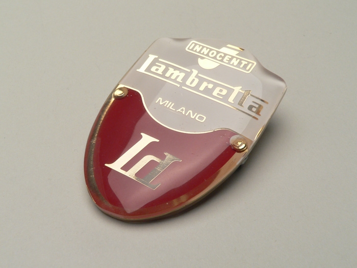 Kentekenplaat belettering -LAMBRETTA- Lambretta LD - LD 125 (tot 1956)