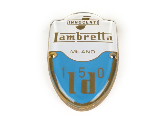 Kentekenplaat belettering -LAMBRETTA- Lambretta 150 LD - LD 150 (tot 1956)