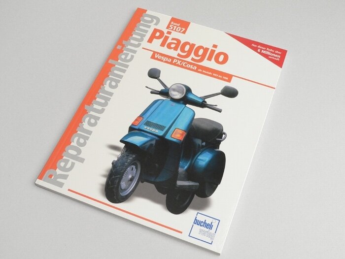 Boek -Reparatie-instructies- Vespa modellen 1959-91 vanaf 125 ccm groot frame