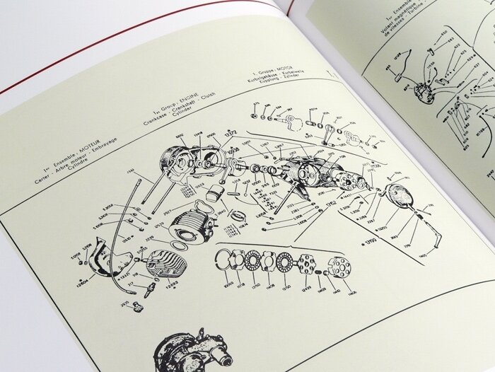 Libro -Vespa Tecnica I 1946-1955- Tedesco