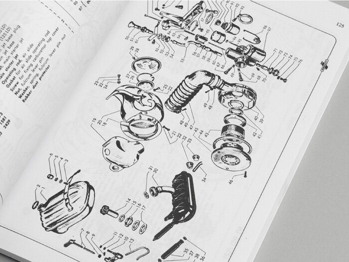 Libro -Lambretta, Guida al servizio e alla manutenzione del proprietario-.