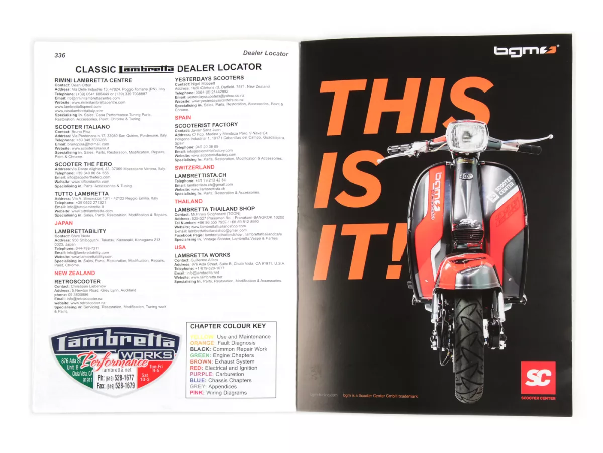 Boek -Complete sleutelaars handleiding Lambretta -Derde editie- door Sticky