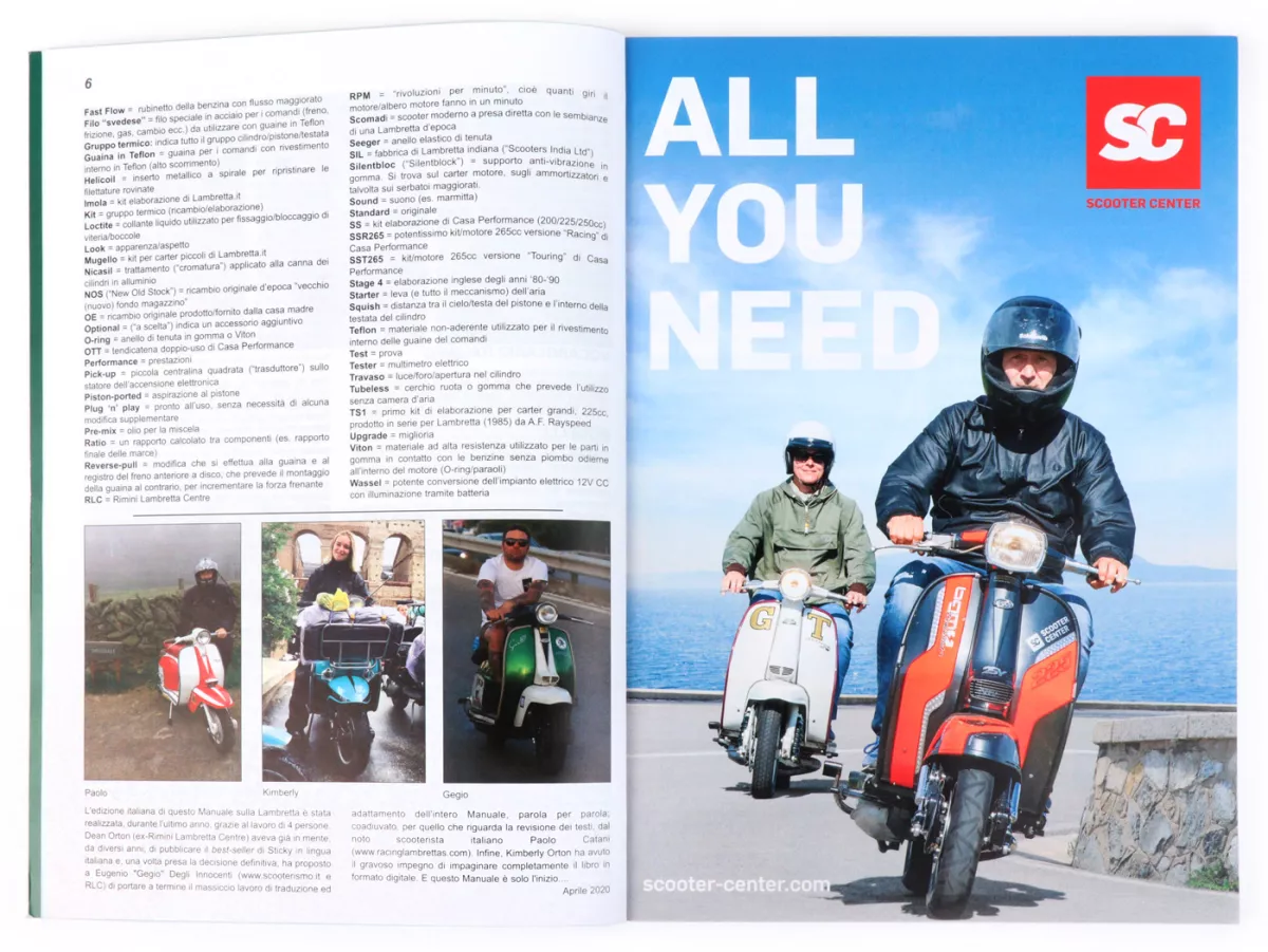 Libro -Manuale D'Officina Completo Lambretta - de Sticky (en italiano)