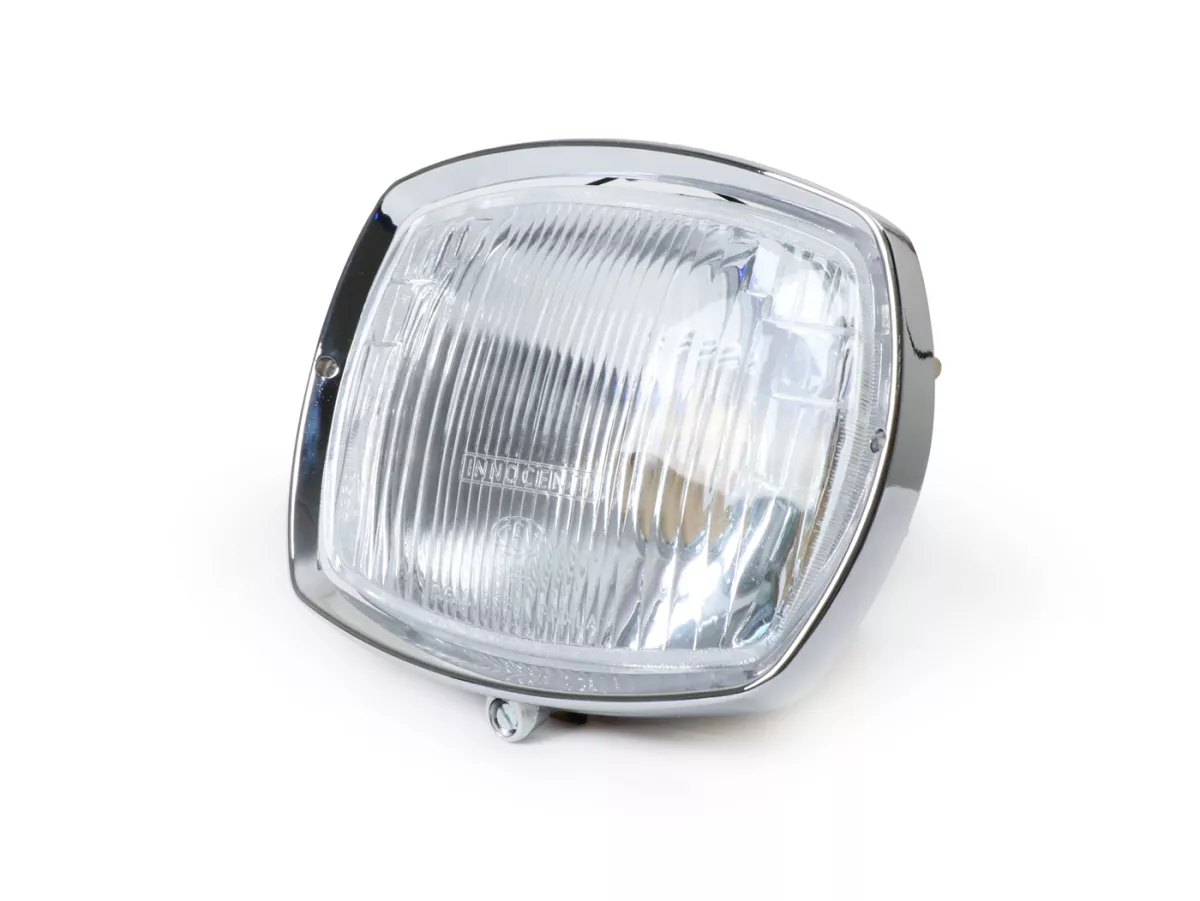 Faro delantero completo incl. anillo embellecedor y portalámparas -CASA LAMBRETTA- Lambretta DL, GP (Innocenti - cristal)