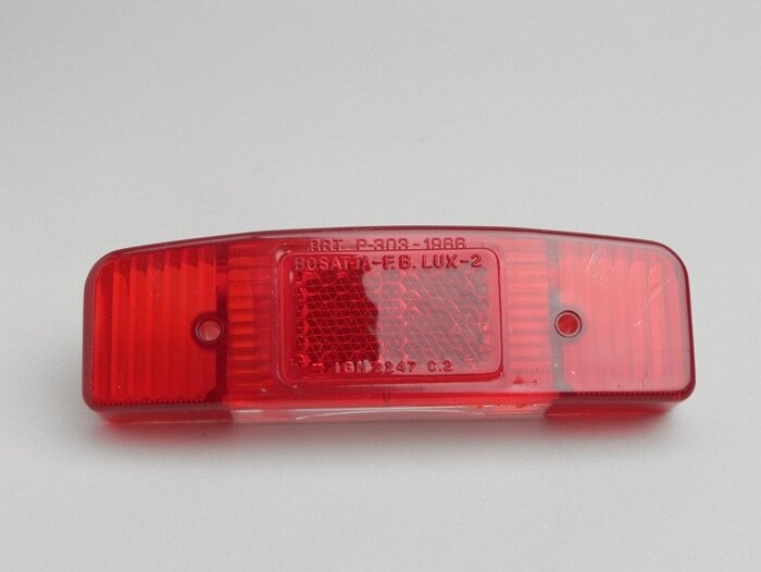 Taillight lens -LAMBRETTA- LI series 1, 2 (till 1960) - downwards hole