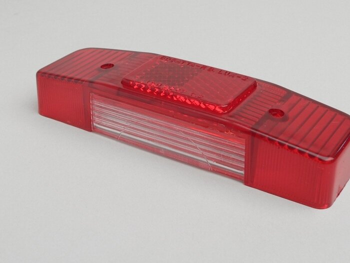 Taillight lens -LAMBRETTA- LI series 1, 2 (till 1960) - downwards hole