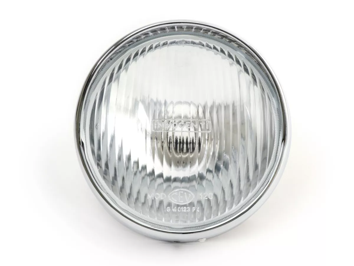 Faro delantero completo incl. anillo embellecedor y portalámparas -CASA LAMBRETTA- Lambretta LI Serie 2 - Tipo CEV