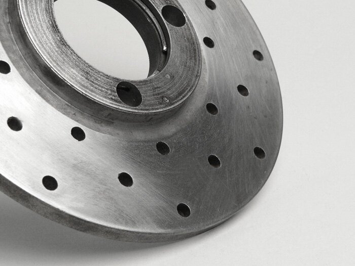 Remschijf -LAMBRETTA geperforeerd Ø170/45mm 3o- TV 175, TV 200, DL/GP 200