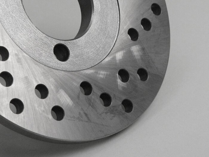 Disco de freno -EVERGREEN perforado Ø170/45mm 3o- Lambretta TV 175, TV 200, DL/GP 200