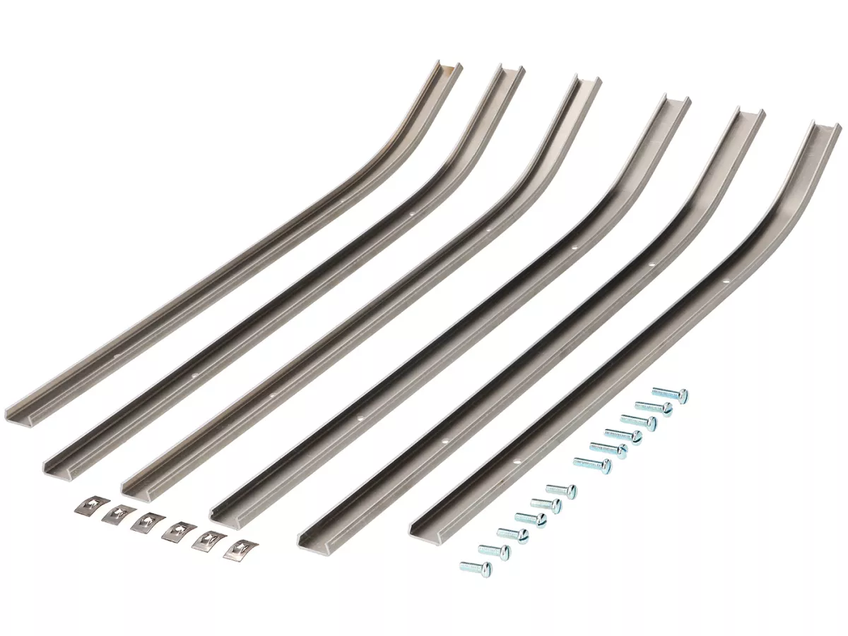 Footboard stripes set -LAMBRETTA- LD 125, LD 150 - alloy