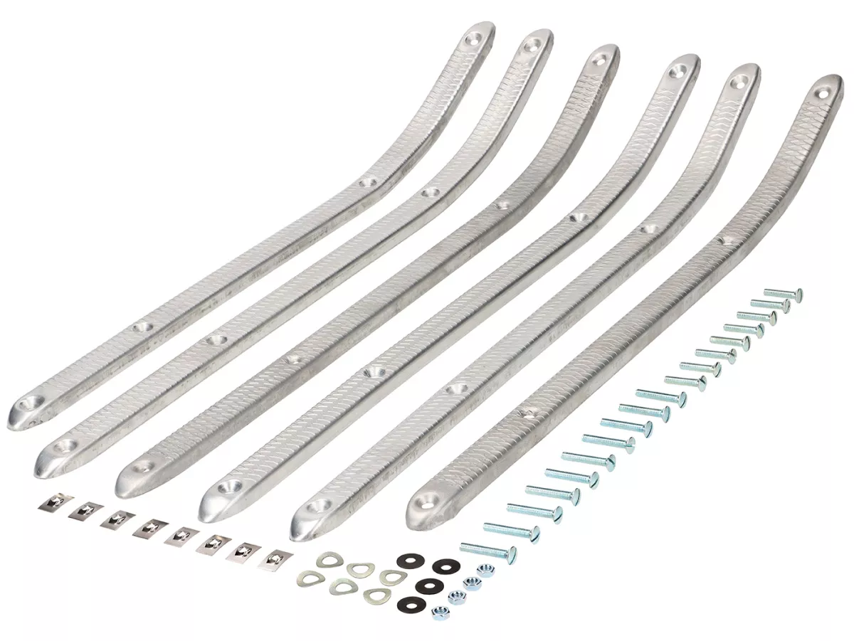 Footboard stripes set -LAMBRETTA- LD 125 - fully alloy