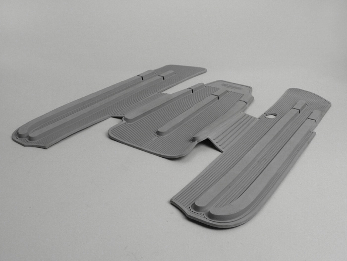 Floor mat -LAMBRETTA- J50, J100, J125 - grey