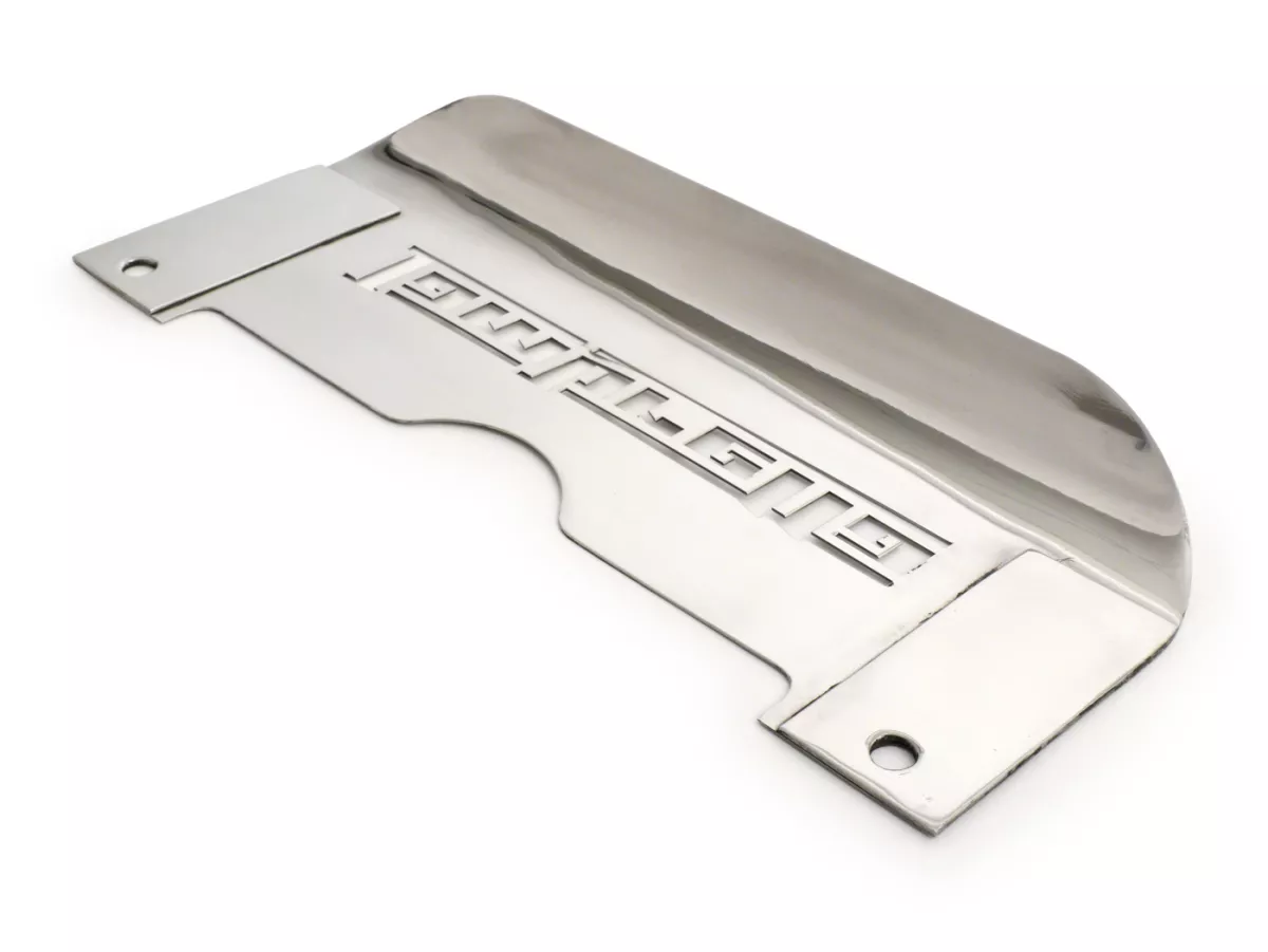 Splash plate for centre stand -LAMBRETTA- LI (series 2,  10.1959-), TV (series 2, 10.1959-) - lasercut - stainless steel