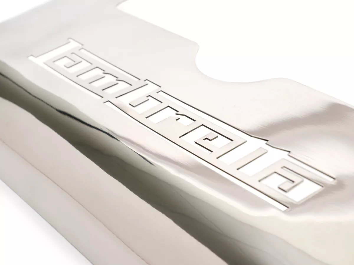 Splash plate for centre stand -LAMBRETTA- LI (series 2,  10.1959-), TV (series 2, 10.1959-) - lasercut - stainless steel