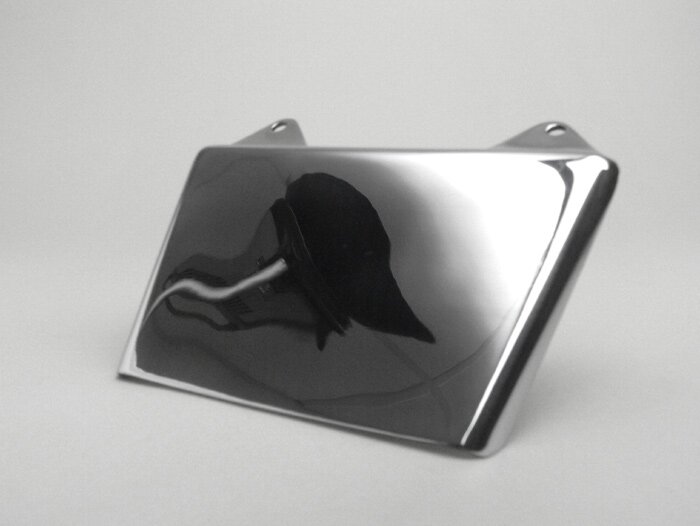 Rear mudflap -SPAQ- Lambretta LI (series 3), LIS, SX, TV (series 3), DL, GP - stainless steel polished