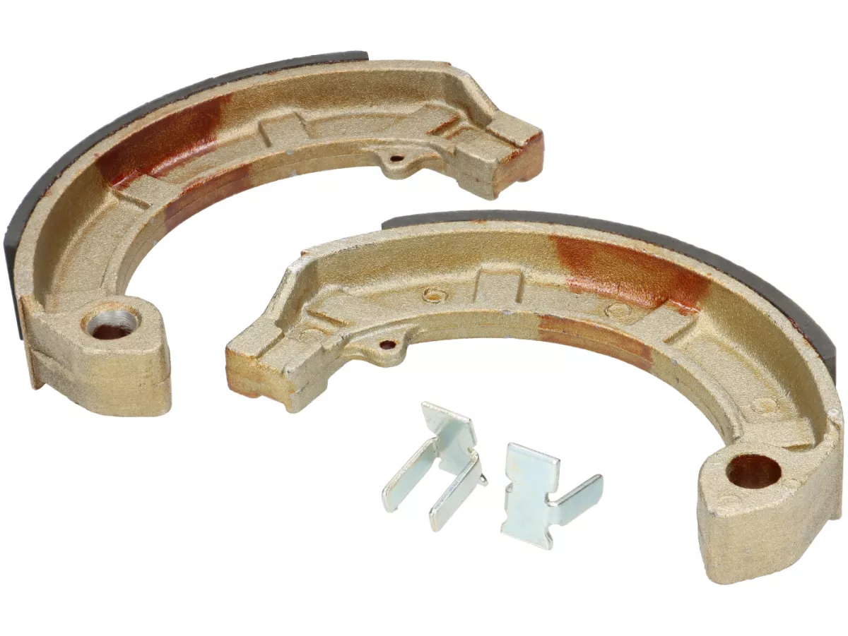 Zapatas de freno -VESPA Ø=150x24mm- VESPA PX (vh), PK (vh), T5 125cc (vh), Rally180 (VSD1T), Rally200 (VSE1T) (h), Sprint (h), TS125 (VNL3T) (h), GT125 (VNL2T) (h), GTR125 (VNL2T) (h), GL150 (VLA1T) (h), SS180 (h), GS160 (h), GS150 / GS3 (VS5T) (h)
