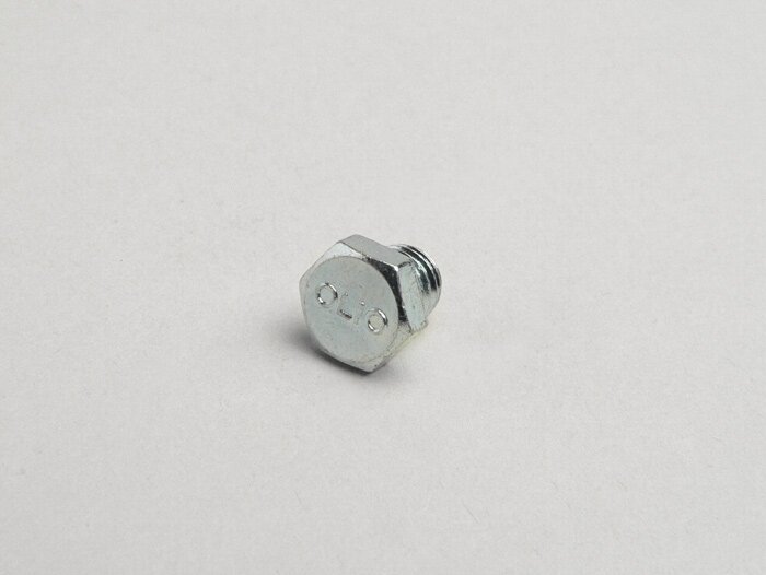 Olie aftapplug M8 x 8mm -OEM KWALITEIT Olio- Vespa PX, T5 125cc, Cosa, Rally180/200, Sprint150, TS125, GT125, GTR125, GL150, Super, SS180, GS160 / GS4, VNA, VNB, VBA, VBB, V50, V90, PV125, ET3, PK S, PK XL, Ciao