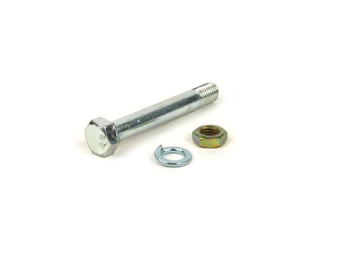Baut -DIN 931- M9 x 65mm - termasuk mur dan snap ring - (digunakan untuk memasang peredam kejut belakang di bagian bawah mesin) - Vespa V50, PV, ET3, PX (-1984), Vespa Rally, Sprint150, GL150, Super, TS125, GT125, GTR125, GS160, GS4, SS180