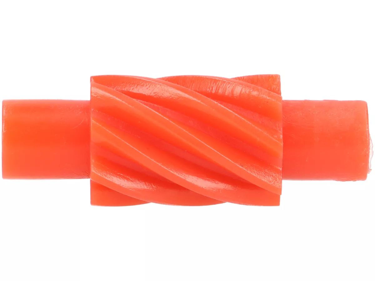 Tornillo sin fin velocímetro -BGM ORIGINAL- Vespa 8 dientes, l= 31mm, 2,7mm cuadrado, rojo (usado en Vespa V50, V90, PV125, ET3)