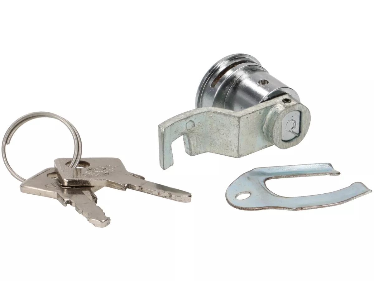 Bagageruimte slot - Bagageruimte deksel zijdeksel -OEM KWALITEIT- Vespa SS50, SS90, VB1T, VL1T, VNA, VNB, VBA, VBB, VGLA, VGLB, GL150, GS150, GS160, Sprint (vroege modellen)