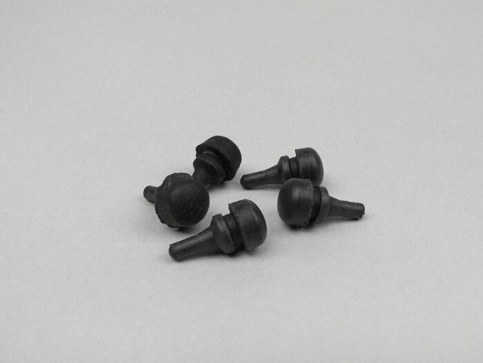 Rubberen bufferset zijklep, Nupsi -VESPA- V50 (V5A1T tot nr. 92876), V50 S (V5SA1T tot nr. 15324), V90 (V9A1T tot nr. 22234), V 125 Nuova - kleine zijklep
