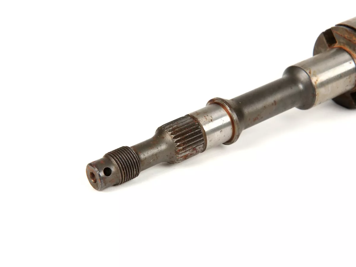Hoofdas -PIAGGIO (NOS), M16- Vespa PK50-125 S/XL/XL2, V50 (V5A1T vanaf nr. 69444), V50 Special (V5B3T vanaf nr. 94315), V50 Elestart (V5B4T vanaf nr. 1514), PV125 (VMA2T vanaf nr. 150203), ET3 (VMB1T vanaf nr. 8161)